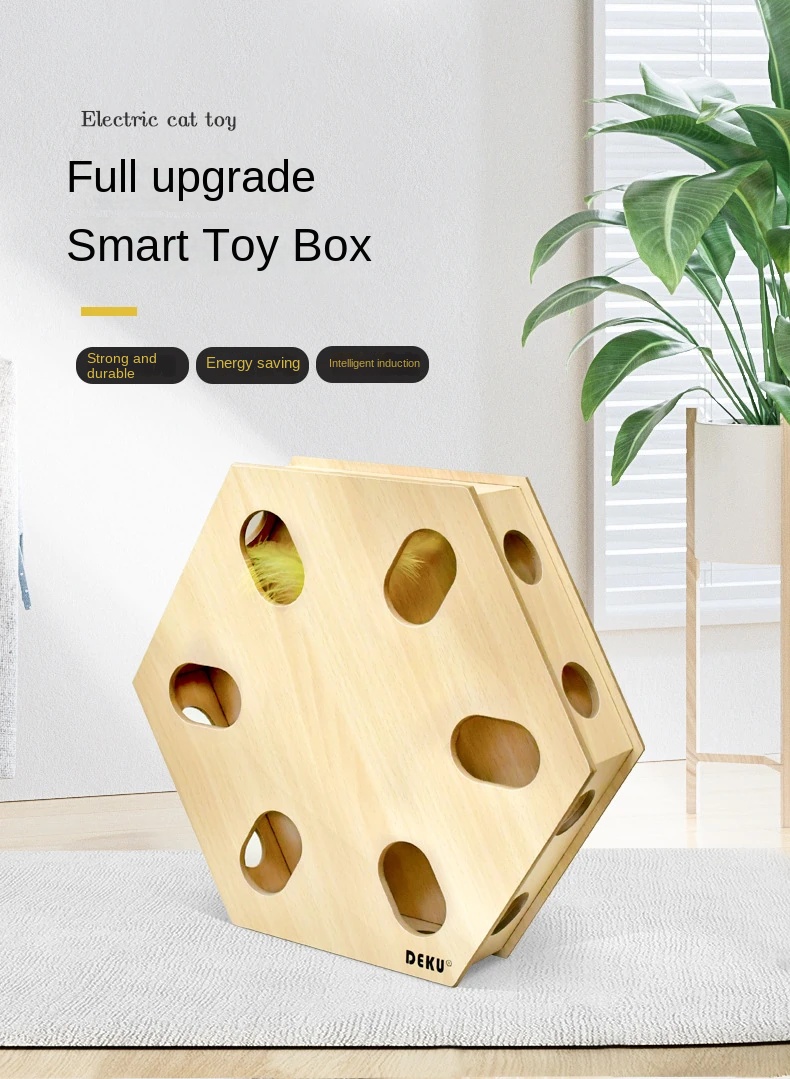 Interactive Cat Track Toy Set with Teaser Sticks