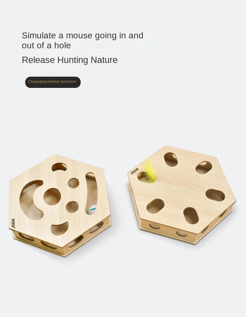 Interactive Cat Track Toy Set with Teaser Sticks