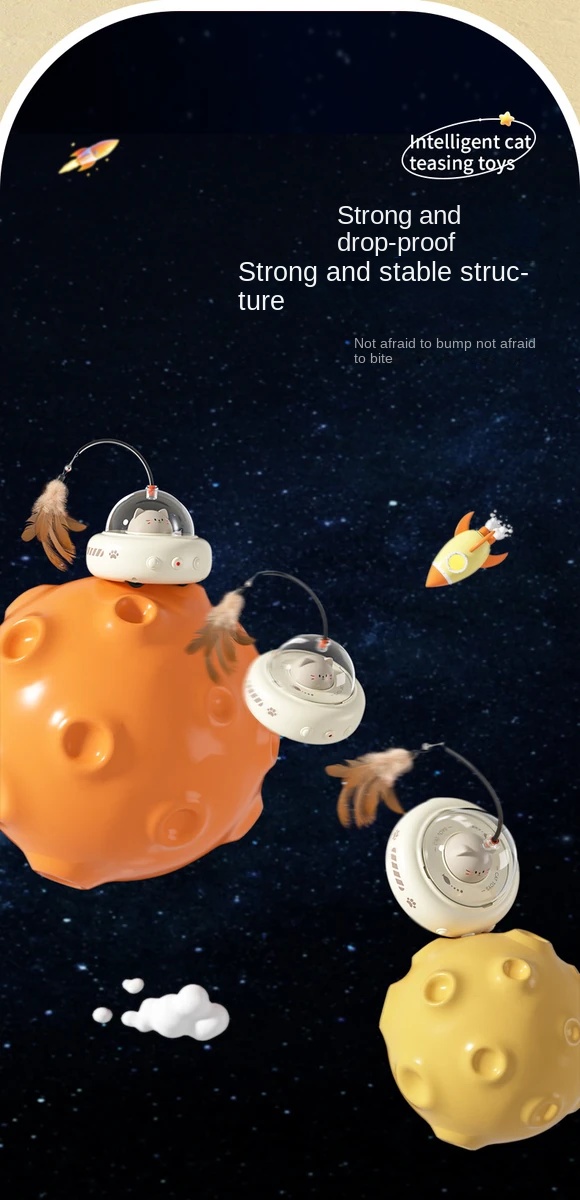 Smart Electric Cat Toy with Laser & Feather